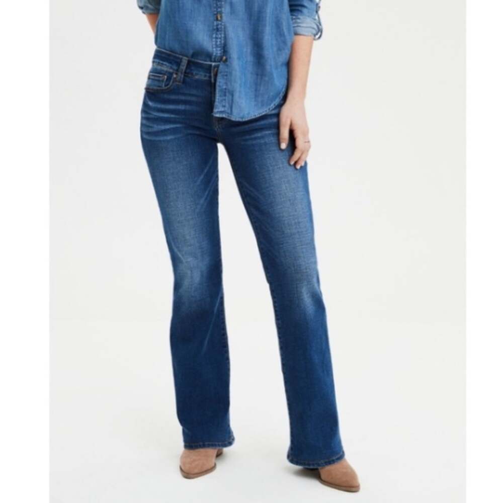 American Eagle Favorite Boyfriend Stretch Jeans Dark Wash 2